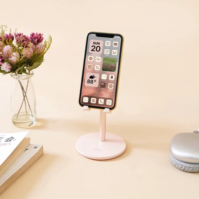 Gambar Ataru Holder Smartphone Retractable Stand - Pink