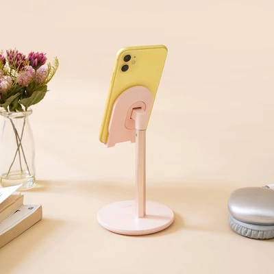 Gambar Ataru Holder Smartphone Retractable Stand - Pink