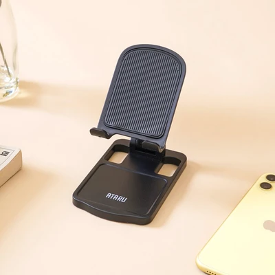Gambar Ataru Phone Stand Lipat Retractable - Hitam