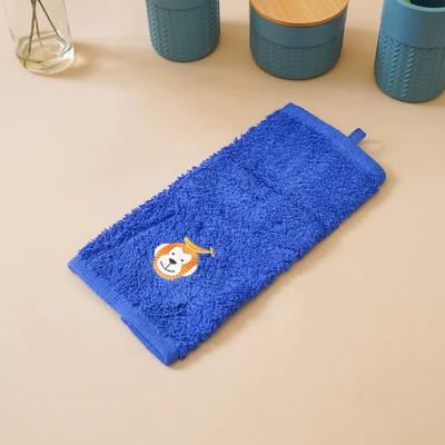 Gambar Ataru 25x25 cm Handuk Tangan Monkey - Biru