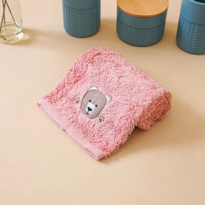 Gambar Ataru 30x70 cm Handuk Mandi Anak Bear - Pink