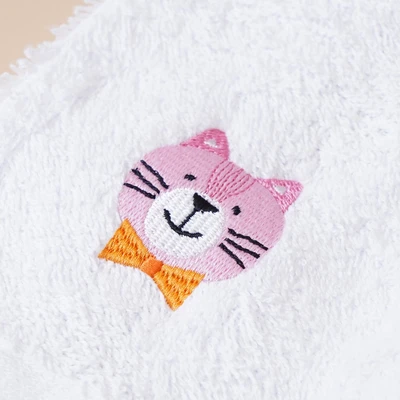 Gambar Ataru 45x100 cm Handuk Mandi Anak Cat - Putih