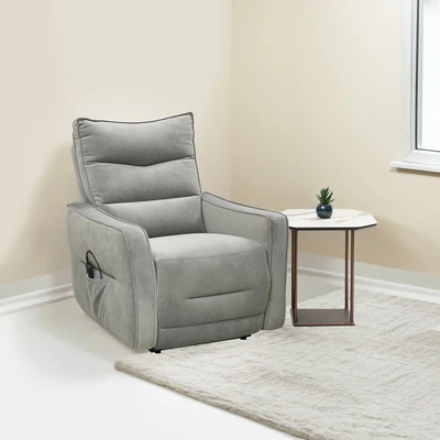 Gambar Ferrara Lille Sofa Recliner Fabric 1 Seater - Abu-Abu