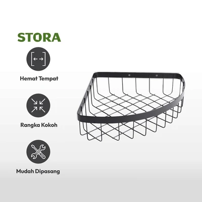 Gambar Stora Rak Sudut Kamar Mandi