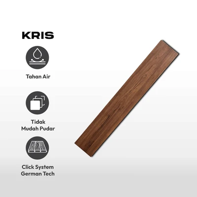 Gambar Krisfloor Parket Kayu Laminasi 827 - Cokelat Walnut