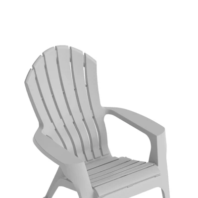 Gambar Soleil Adirondack Kursi Teras Plastik - Abu-Abu Muda