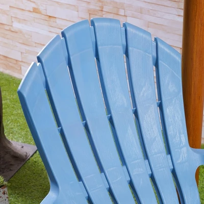 Gambar Soleil Adirondack Kursi Teras Plastik - Biru Muda