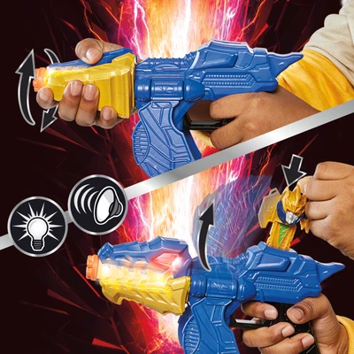 Gambar Power Rangers Set Gold Fury Blade Blaster F6466