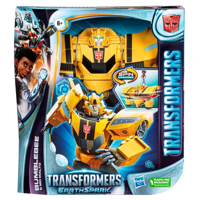 Gambar Transformers Robot Earthspark Spinchanger Bumblebee F7662