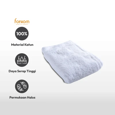 Gambar Forhom 70x140 cm Hotel Series Handuk Mandi - Putih