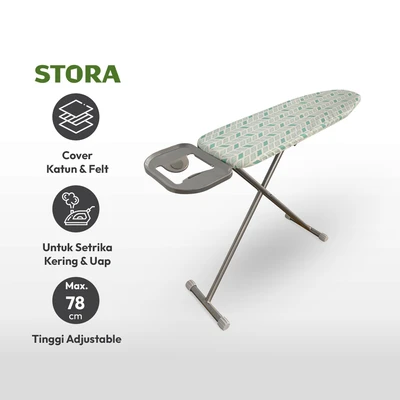 Gambar Stora 91.5x30.5x78 Cm Meja Setrika Lipat Dengan Iron Rest - Hijau