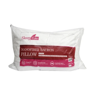 Gambar Sleeplite 50x70 Cm Bantal Nanofiber Dacron Pillow - Putih