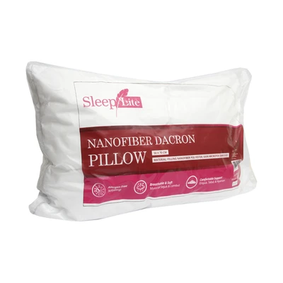 Gambar Sleeplite 50x70 Cm Bantal Nanofiber Dacron Pillow - Putih