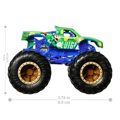 Gambar Hot Wheels Entertain Monster Trucks 1:64 Hjg41 Random