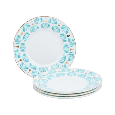 Gambar Appetite Kaiya Teko & Cangkir Teh Keramik Dengan Saucer Set 9 Pcs - Biru