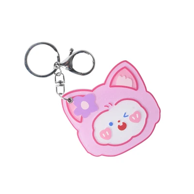 Gambar Ataru Gantungan Kunci Dengan Cermin Cat - Pink