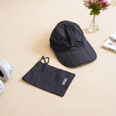 Gambar Ataru Topi Baseball Lipat - Hitam