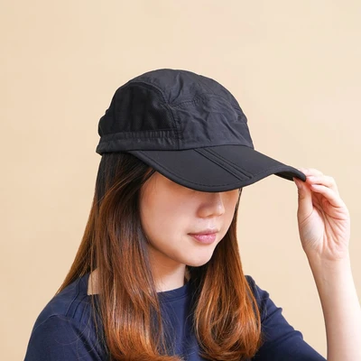 Gambar Ataru Topi Baseball Lipat - Hitam