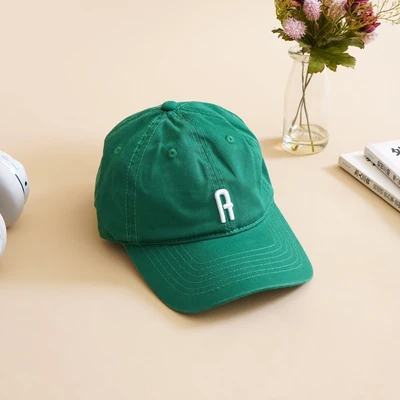 Gambar Ataru Topi Baseball Dengan Huruf A - Hijau