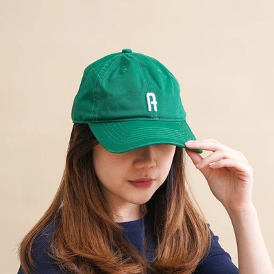 Gambar Ataru Topi Baseball Dengan Huruf A - Hijau