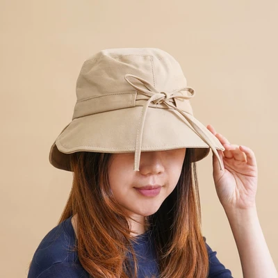 Gambar Ataru Topi Bucket Thin Ribbon - Cokelat