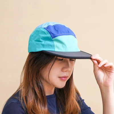 Gambar Ataru Topi Baseball Nilon Color Patch - Biru
