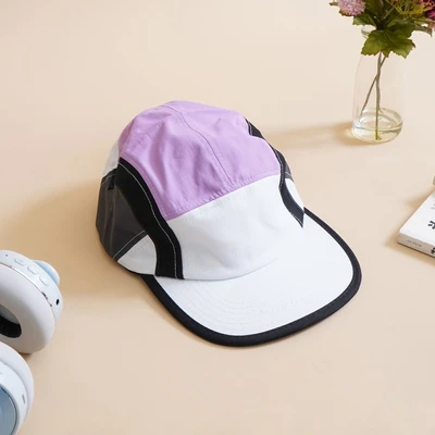 Gambar Ataru Topi Baseball Nilon Color Patch - Ungu