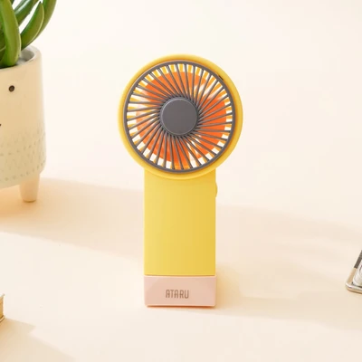 Gambar Ataru Kipas Angin Portabel Rechargeable - Kuning