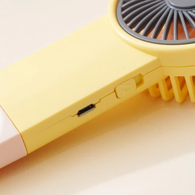 Gambar Ataru Kipas Angin Portabel Rechargeable - Kuning