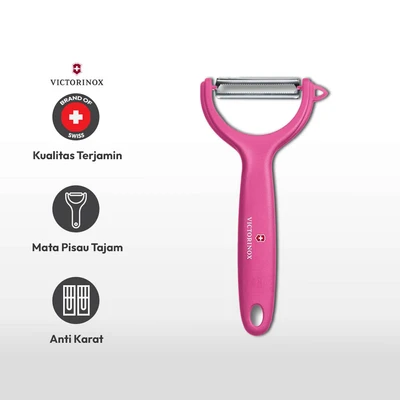 Gambar Victorinox Alat Pengupas Tomato & Kiwi Dengan Saw Edge 14 cm - Pink