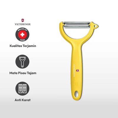 Gambar Victorinox Alat Pengupas Tomato & Kiwi Dengan Saw Edge 14 cm - Kuning