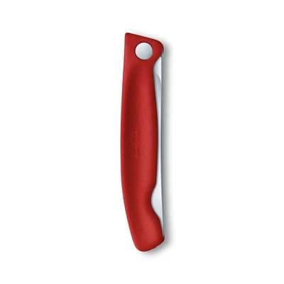 Gambar Victorinox Swiss Classic Pisau Paring Gerigi Lipat 11 cm - Merah