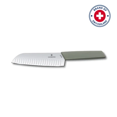 Gambar Victorinox Swiss Modern Pisau Santoku 17 cm - Abu-Abu