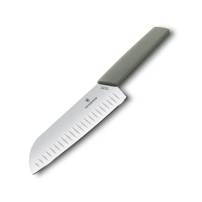 Gambar Victorinox Swiss Modern Pisau Santoku 17 cm - Abu-Abu