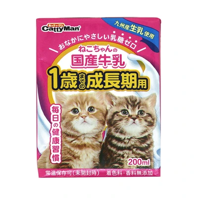 Gambar Cattyman Japanese Susu Untuk Kucing Kitten 200 ml