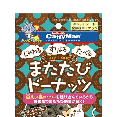 Gambar Cattyman Silvervine Camilan Kucing Doughnut Soft Type 20 gr