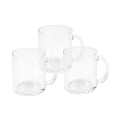 Gambar Appetite Garon Gelas Kaca 350 ml Set 3 Pcs Transparan
