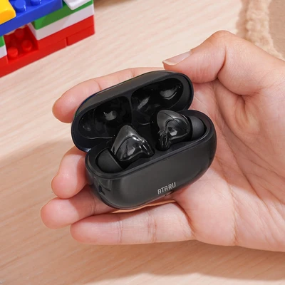 Gambar Ataru True Wireless Bluetooth Earphone TWS T37 - Hitam