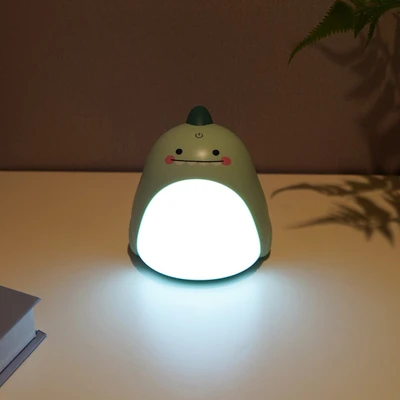 Gambar Eglare Lampu Tidur Rechargeable Dinosour - Hijau