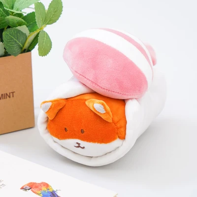 Gambar Ataru Bantal Sofa Polyester Sushi Roll Fox 15 cm