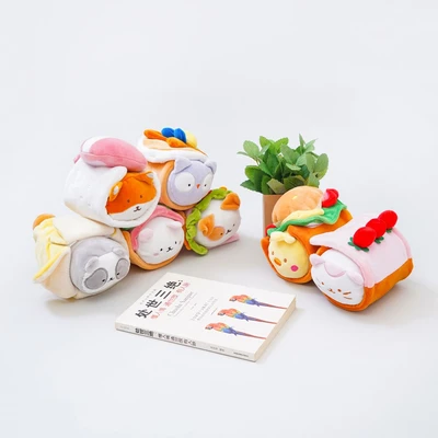 Gambar Ataru Bantal Sofa Polyester Sushi Roll Fox 15 cm