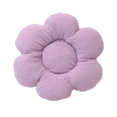Gambar Ataru Bantal Sofa Dacron Flat Flower 40x40 cm - Ungu