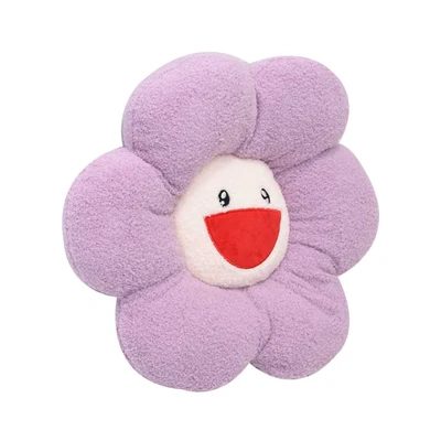 Gambar Ataru Bantal Sofa Dacron Flat Flower 40x40 cm - Ungu