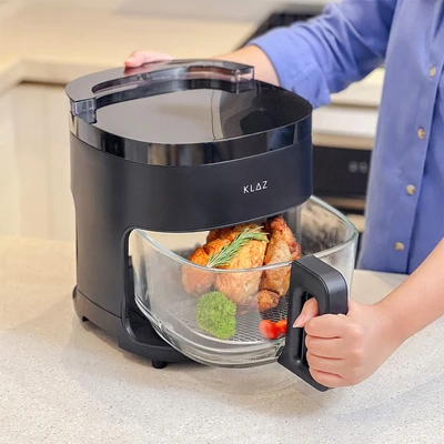 Gambar Klaz Air Fryer Dengan Panel Layar Sentuh 4.2 Liter 800 Watt - Hitam