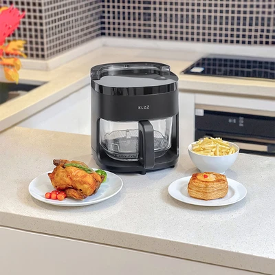 Gambar Klaz Air Fryer Dengan Panel Layar Sentuh 4.2 Liter 800 Watt - Hitam