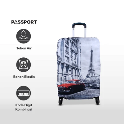 Gambar Passport Ukuran Xl Sarung Koper Monochrome Paris Dengan Lock