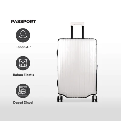 Gambar Passport Sarung Koper Dengan Spandex Ukuran S Transparan
