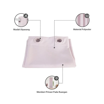 Gambar Informa Marshmallow Gorden 210x240 cm - Abu-Abu Lilac