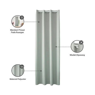 Gambar Informa Marshmallow Gorden 210x240 cm - Abu-Abu Storm