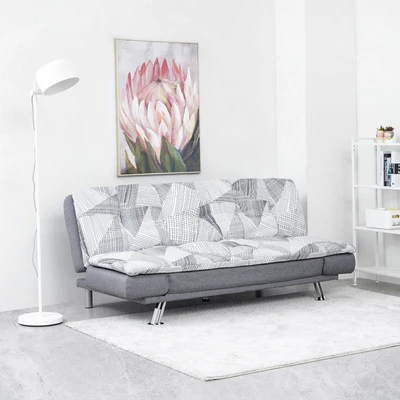 Jual Informa Neo Snowville Sofa Bed Fabric Abu Abu Terbaru Ruparupa